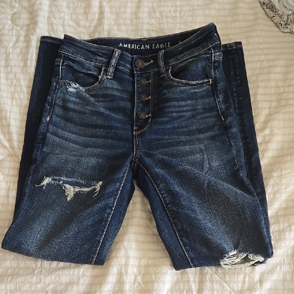 American Eagle Outfitters Women's Blue Jeans/jeggings